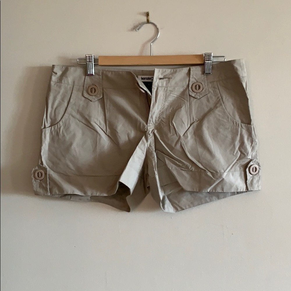 Kenzie Girl khaki short shorts.